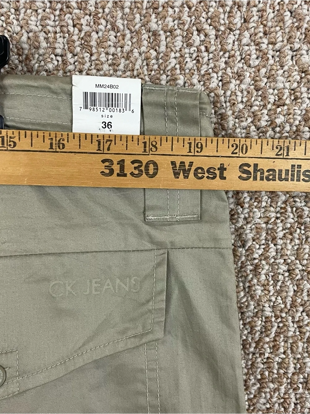 Vintage Y2K Cargo Pants Men's 36x32 Baggy Wide Leg Pockets Deadstock NWT C18